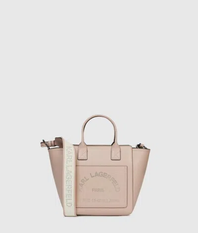 Karl Lagerfeld K/daily Small Pocket Tote Bag In Pink