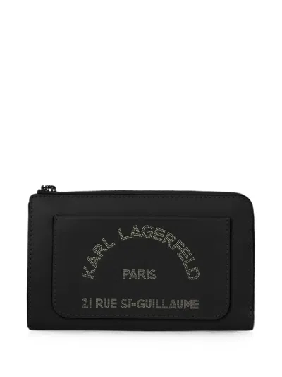 Karl Lagerfeld K/daily Zip Around Wallet In Black