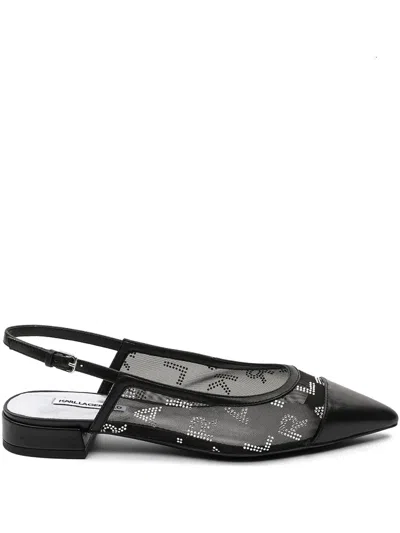 Karl Lagerfeld Kerrie Ballet Flats In Black