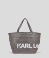 Karl Lagerfeld K/essential Coated Oversized Logo Shopper