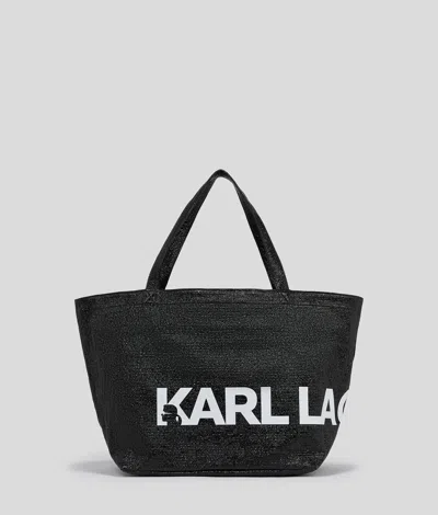 KARL LAGERFELD K/ESSENTIAL COATED OVERSIZED LOGO SHOPPER