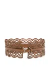 Karl Lagerfeld K/essential Fan Belt In Brown