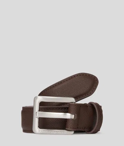 Karl Lagerfeld K/essential Leather Belt