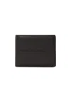 Karl Lagerfeld Essential Leather Bi-fold Wallet In Black