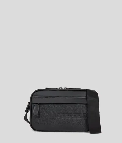 Karl Lagerfeld K/essential Leather Crossbody Bag