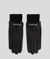 Karl Lagerfeld K/essential Leather Gloves