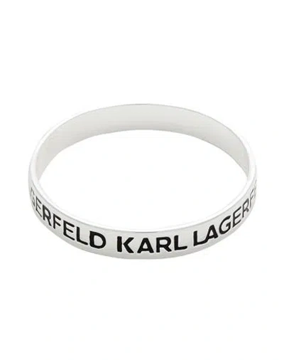 Karl Lagerfeld K/essential Logo Bracelet Man Bracelet Silver Size L Brass