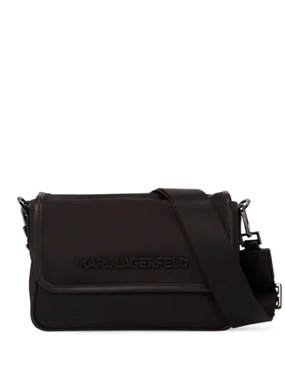 Karl Lagerfeld K/essential Messenger Bag In Schwarz