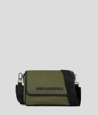 Karl Lagerfeld K/essential Nylon Crossbody Bag In Brown
