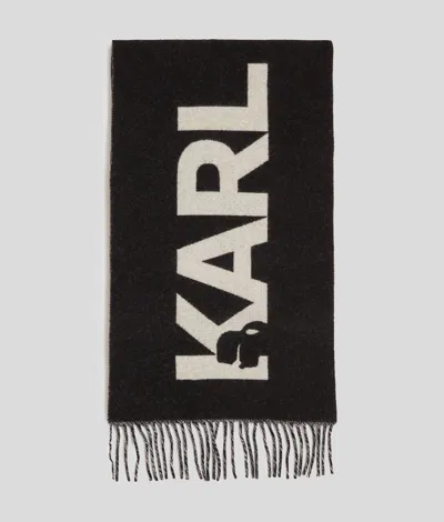 Karl Lagerfeld K/essential Oversized Logo Scarf