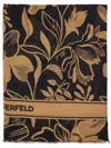 Karl Lagerfeld K/essential All-over-print Scarf In Schwarz