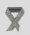 Karl Lagerfeld K/essential Slim Silk Scarf