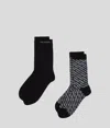 Karl Lagerfeld K/essential Socks – 2 Pack In Black