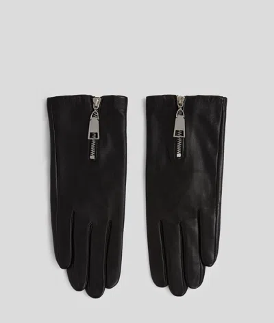 Karl Lagerfeld K/essential Zipped Gloves
