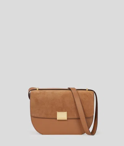 Karl Lagerfeld K/forever Suede Medium Crossbody Bag