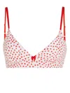Karl Lagerfeld K/heart Bralette In White