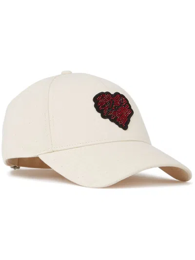 Karl Lagerfeld K/heart Cap In Neutrals