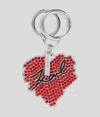 Karl Lagerfeld K/heart Keychain In Red