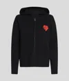 Karl Lagerfeld K/heart Zip-up Sweater