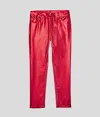Karl Lagerfeld Kids Metallic Coated Pants