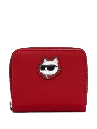 Karl Lagerfeld K/ikon Choupette Wallet In Red