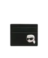 Karl Lagerfeld Kl X The Met Ikon Cardholder In Black