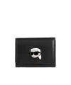 Karl Lagerfeld K/ikonic 2.0 Leather Wallet In Black