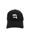 Karl Lagerfeld Ikonik Karl 2.0 Baseball Cap In Black