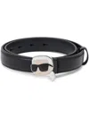 Karl Lagerfeld K/ikonik 2.0 Belt In Black