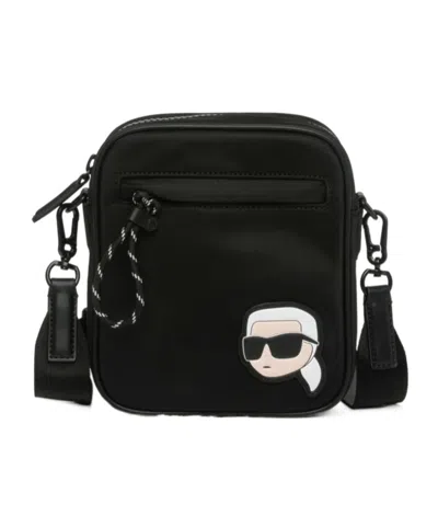 Karl Lagerfeld K/ikonik 2.0 Crossbody Bag In Black