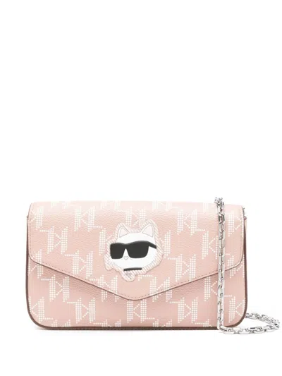 Karl Lagerfeld K/ikonik 2.0 Mono Cross Body Bag In Pink