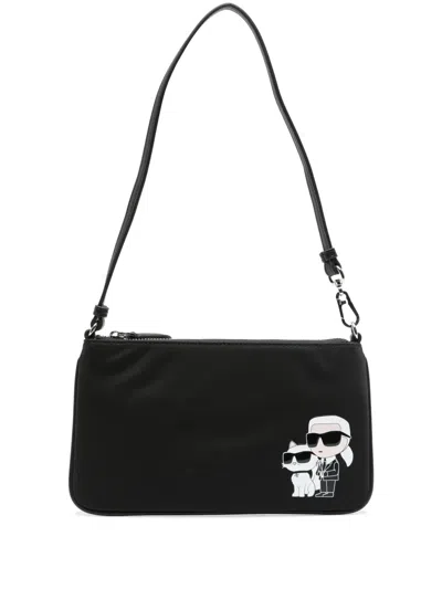 Karl Lagerfeld K/ikonik 2.0 Shoulder Bag In Schwarz