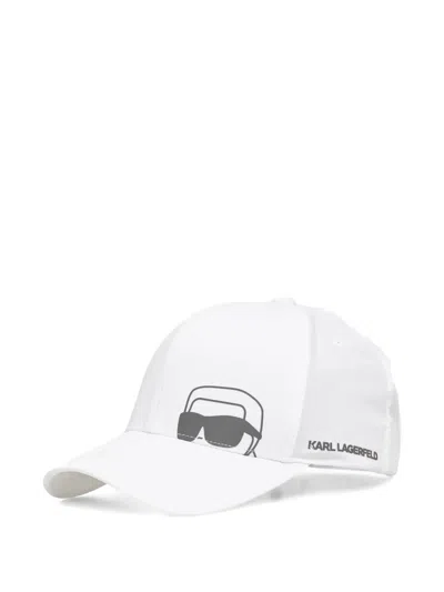 Karl Lagerfeld K/ikonik Baseball Cap In White