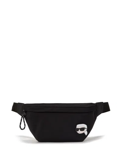 Karl Lagerfeld Ikonik Belt Bag In Schwarz