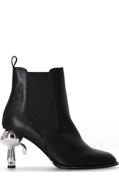 Karl Lagerfeld Ikon-heel Gore Chelsea Boots In Black