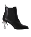 Karl Lagerfeld K/ikonik Heel Ankle Boots In Black