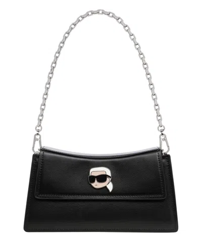 Karl Lagerfeld K/ikonik Hobo Bag In Black