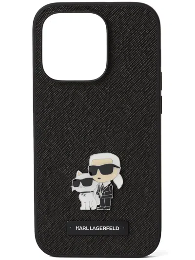 Karl Lagerfeld Ikonik Iphone 16 Pro Max Case In Black