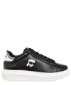 Karl Lagerfeld Ikokik Nft Kapri Leather Sneakers In Black