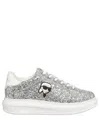 Karl Lagerfeld Women's Karl Lagarfeld K/ikonik Nft Kapri Sneakers In Silver