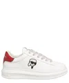 Karl Lagerfeld Lace-up Low-cut Casual Shoes In White