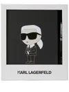 Karl Lagerfeld Ikonik Notebook And Pen Set In Black