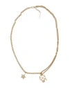 Karl Lagerfeld K/ikonik Star Necklace Gold Woman Necklace Gold Size - Recycled Silver, Cubic Zirconi In Gold