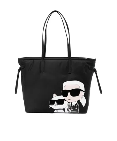 Karl Lagerfeld K/ikonik Tote Bag In Black
