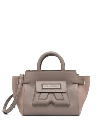 Karl Lagerfeld K/ikonik Tote Bag In Braun