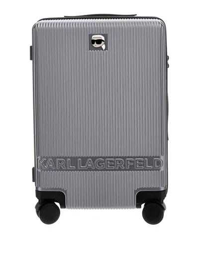 Karl Lagerfeld Bolsas De Viaje - Plata In Grey
