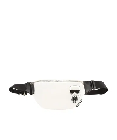 Karl Lagerfeld K/ikonik-print Belt Bag In White