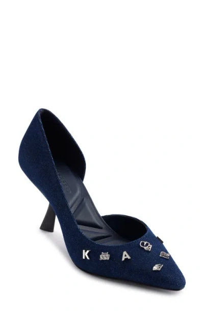 Karl Lagerfeld Women's Kipton D'orsay Pumps In Dark Denim