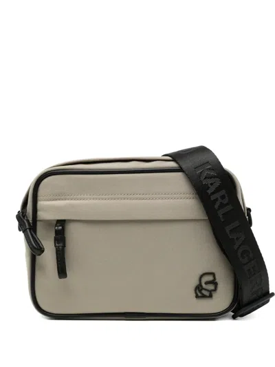 Karl Lagerfeld Kkameo E\w Crossbody Bag In Neutral