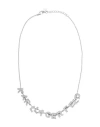 Karl Lagerfeld K/karl Logo Necklace Woman Necklace Silver Size - Brass In Silver